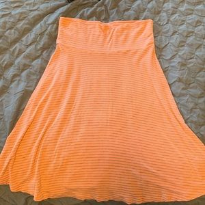 GAP cotton skirt-peach and grey